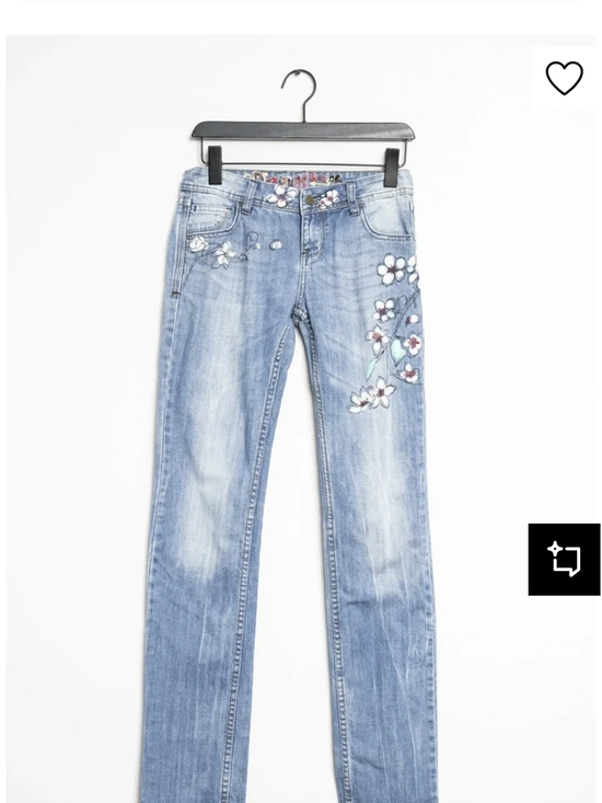 Desigual Denim - Desigual Florish Art Denim Size 30 Light Wash Blue  Women’s Jeans